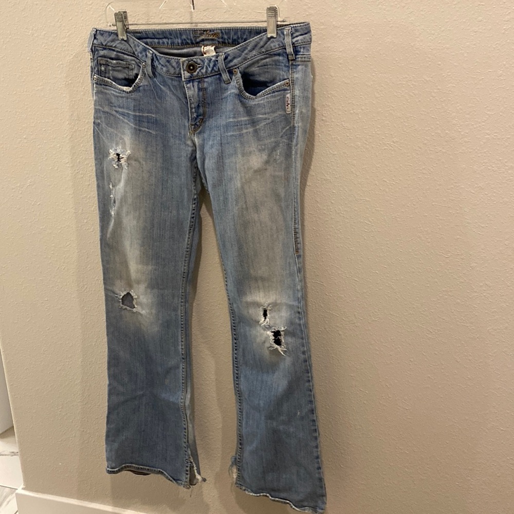 Women’s Silver Alex Bootcut Jeans Size 32x33